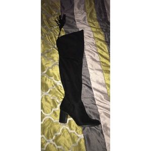 Black over the knee boots